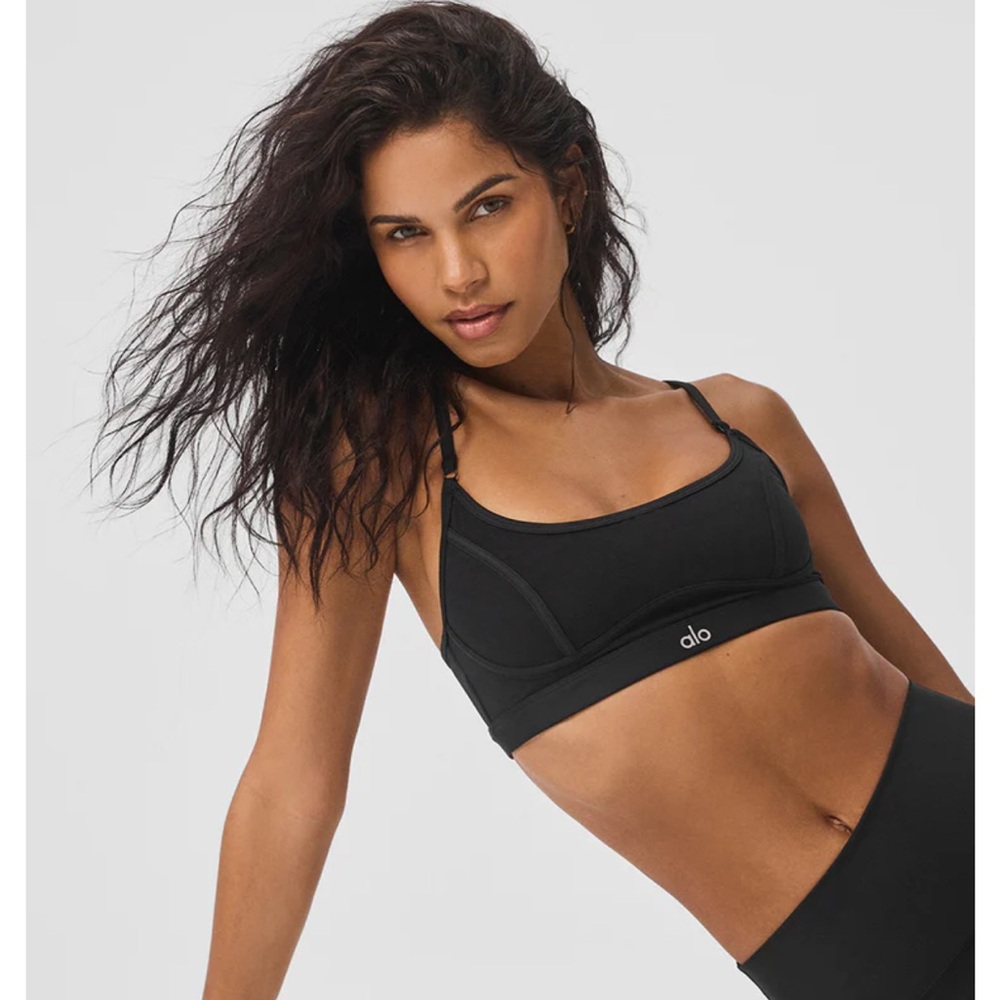 ALO Yoga Black Sports Bra Intimates